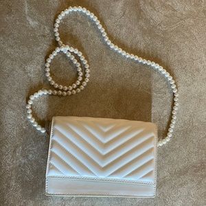 Bridal Pearl Crossbody Purse